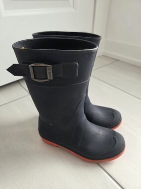 Kamik Black Rubber Rain Boots- Kids Size 13